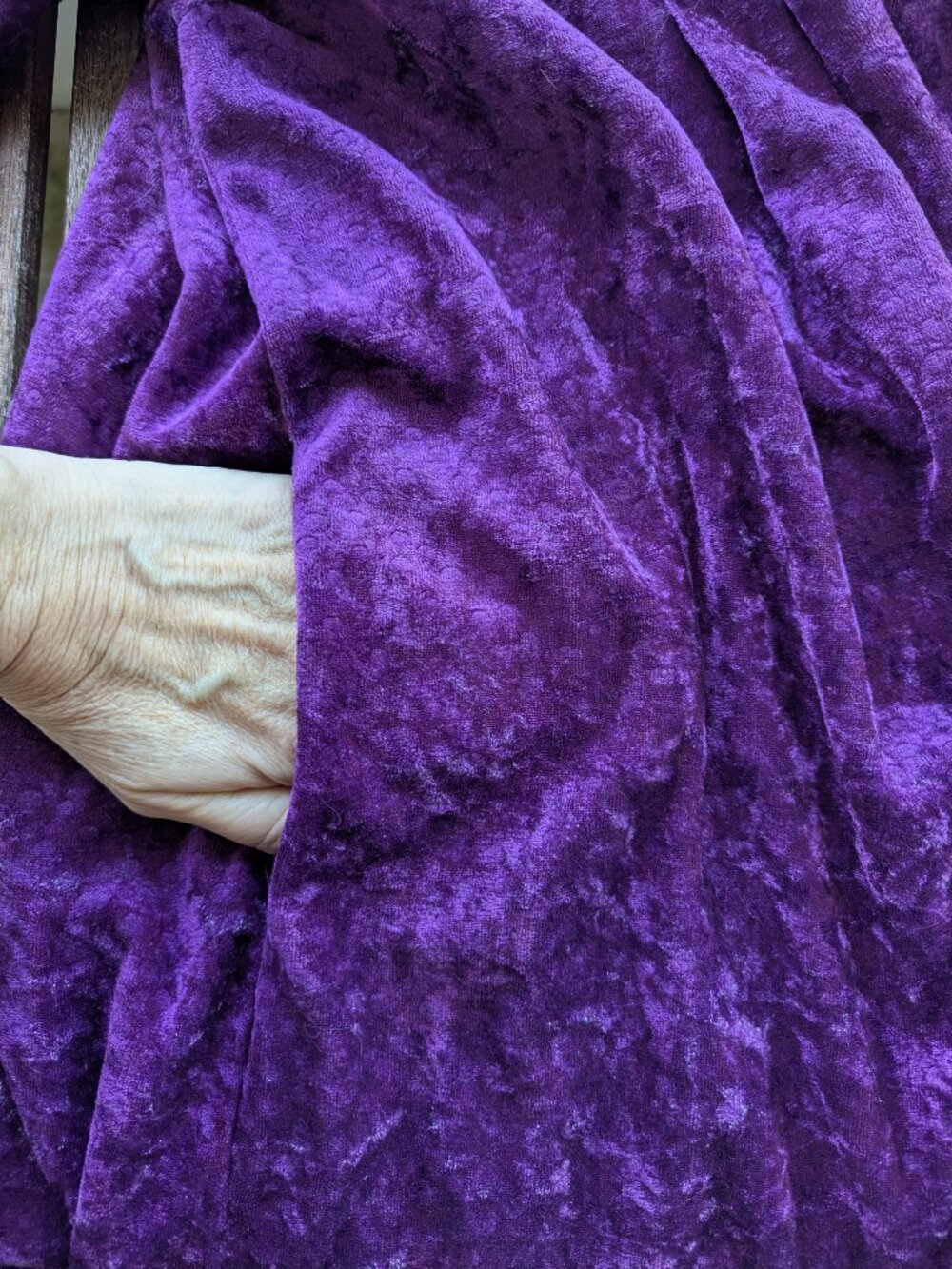 💜Vintage Purple Velvet Painters Smock Costume - Picture 5 of 12